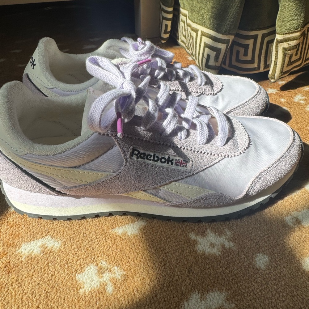 Reebok Women's Lavender and White Sneakers